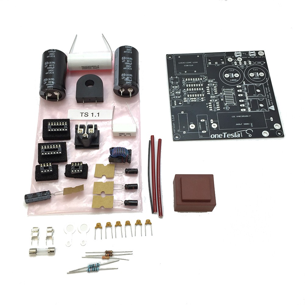 Main board replacement parts kit for the oneTeslaTS musical Tesla coil kit