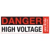 Danger High Voltage Warning sticker for use with your oneTesla musical Tesla coil kit