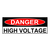 Danger High Voltage sticker